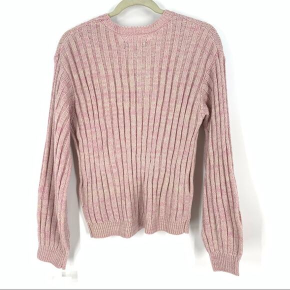 Blank NYC Pink Ribbed Sweater Size Small Knit Pullover NWT - Picture 3 of 9
